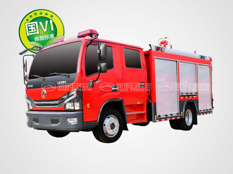 新東日牌 國六4T東風大多利卡3800軸距泡沫消防車